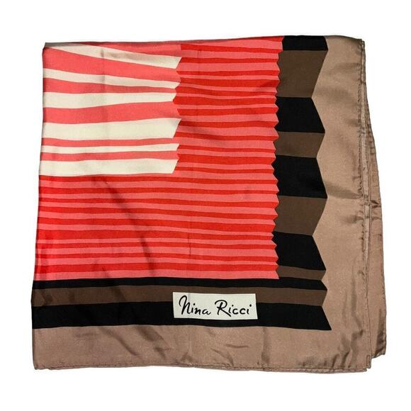 Vintage Nina Ricci 100% Silk Square Scarf - Picture 2 of 16